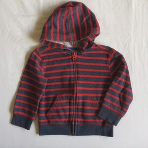joe fresh striped zip-up hoodie sweatshirt 2T toddler boys